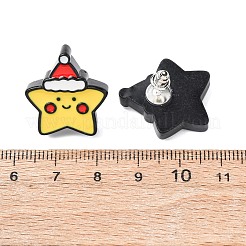 Ohrstecker aus Harz mit Weihnachtsmotiv&nbsp;EJEW-C170-01