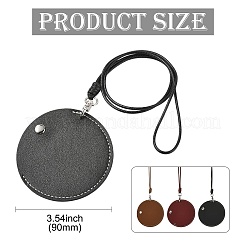 Leder Bluetooth Kopfhörer Aufbewahrungstasche zum Umhängen Halskette&nbsp;ST-CJ0027-03