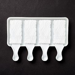 Rechteckige Eiscreme-Silikonformen in Lebensmittelqualität zum Selbermachen&nbsp;LS-DIY-D062-02B