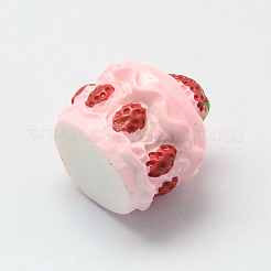 Erdbeerkuchen-Harz-Decoden-Cabochons&nbsp;LS-X-CRES-R183-05B