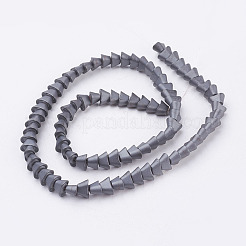 Non magnetici perle ematite sintetico fili&nbsp;G-P341-28F-7x4mm