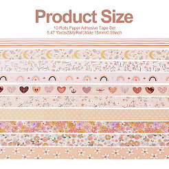 Nastri adesivi carta decorativa fai da te album&nbsp;DIY-TAC0023-59B
