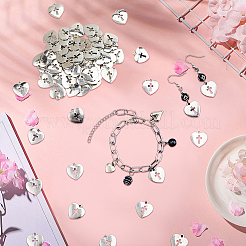 80 pendentif en forme de cœur en alliage de style tibétain avec croix&nbsp;TIBEP-SC0003-32