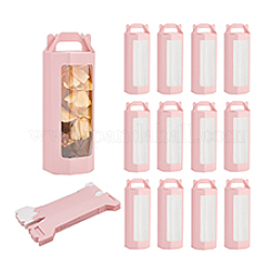 10 caja de almacenamiento de regalo de papel con ventana visible.&nbsp;CON-WH0088-98A