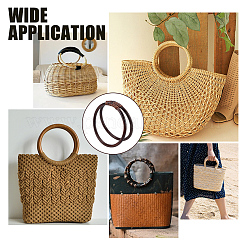 Geflochtene Rattan-Taschengriffe&nbsp;FIND-WH0152-150