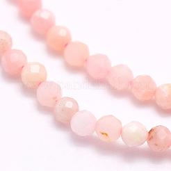 Natürliche rosa Opalkorne Stränge&nbsp;G-F509-05-4mm