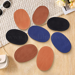 4 par de accesorios de adorno de cuero sintético ovalado de 4 colores&nbsp;PATC-CY0001-83