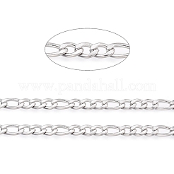 Anlaufgeschützte Figarokette aus Edelstahl 304&nbsp;CHS-M003-12P-D