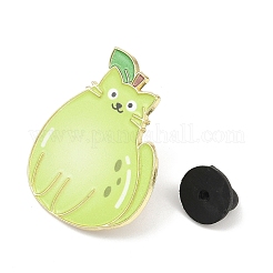 Forma de gato con alfileres de esmalte de pera&nbsp;JEWB-I052-02G-05