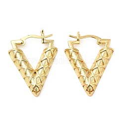 Orecchini a cerchio in ottone con placcatura a cremagliera per donna&nbsp;EJEW-Q770-18G