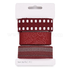 Ruban polyester 9 yards 3 styles&nbsp;SRIB-A014-A02
