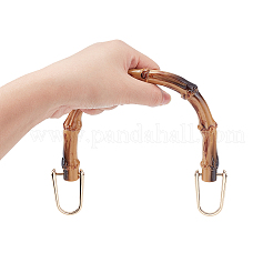Poignée de sac demi-rond en plastique pp et anneau de sac en forme de u en alliage&nbsp;FIND-WR0001-16