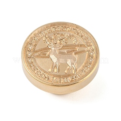 Tête de timbre en laiton de sceau de cire de série de Noël&nbsp;AJEW-Z031-04G-27