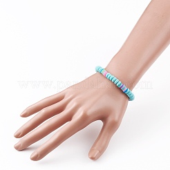 Handgefertigte Stretch-Armbänder aus Polymerton für Kinder&nbsp;BJEW-JB05919