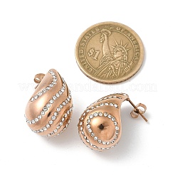 Orecchini a goccia in acciaio inossidabile 304&nbsp;EJEW-B108-07RG