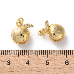 Messing micro pave klare zirkonia anhänger&nbsp;KK-L227-010G