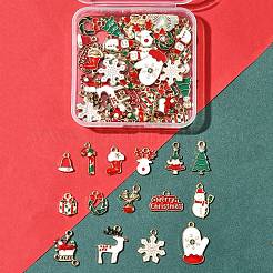 60 pendentifs en alliage émaillé sur le thème de Noël&nbsp;ENAM-FS0001-91