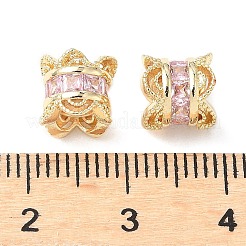 Messing Mikro ebnen Zirkonia European Beads&nbsp;KK-A254-26G-01
