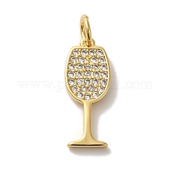 Pendentifs cubiques en laiton micro pavé&nbsp;KK-U027-07G-01