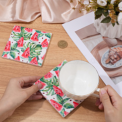 2 sous-tasses en porcelaine&nbsp;PORC-DJ0001-02B