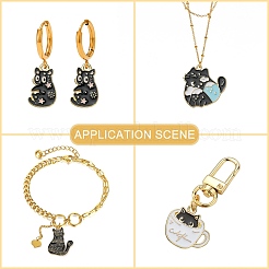 30pcs 10 styles de pendentifs en émail en alliage&nbsp;ENAM-CJ0004-65