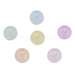 Perline acriliche con placcatura iridescente arcobaleno&nbsp;MACR-N006-16D-B01