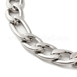 Figaro-Kettenarmbänder aus 304er Edelstahl&nbsp;BJEW-L673-027P