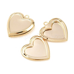 Ciondoli a forma di cuore in ottone&nbsp;KK-K414-12B-G