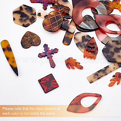 Kits de fabrication de boucles d'oreilles pendantes en bois de bricolage&nbsp;DIY-OC0006-93