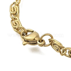201 Edelstahl Lumachina Kette Davidstern Anhänger Halsketten&nbsp;NJEW-S003-03G