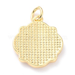 Echte 18 Karat vergoldete Messinganhänger&nbsp;KK-M218-02G-RS