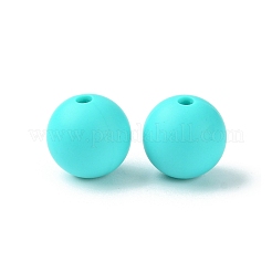 Perles focales rondes en silicone écologique de qualité alimentaire&nbsp;SIL-F003-01E