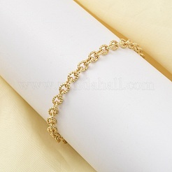 Messing-Gliederarmband mit Kabelkette für Damen&nbsp;BJEW-A065-06G