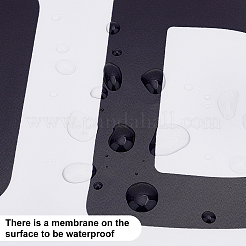 Rechteckige PVC-Wandaufkleber&nbsp;DIY-WH0228-166