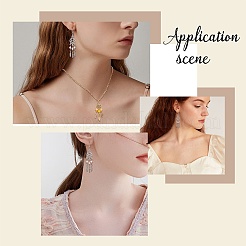64 pièces 16 styles composants de lustre en alliage de style tibétain&nbsp;PALLOY-SC0003-48