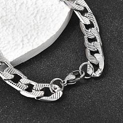 201 bracciali a catena cubana in acciaio inossidabile per uomo e donna&nbsp;STAS-T077-19A-02P