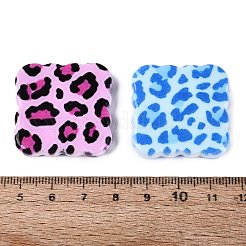 Undurchsichtige Acrylperlen mit Leopardenmuster&nbsp;OACR-Q199-07