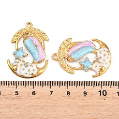 304 Edelstahl-Emaille-Anhänger&nbsp;STAS-A143-01F-G