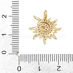 Pendenti in zirconi cubici trasparenti in micro pavè di ottone&nbsp;CU-CBA2E4B-01G