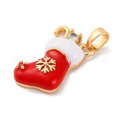 Pendentifs en laiton avec micro pavé de zircone cubique&nbsp;KK-C076-24G