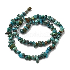 Hebras de perlas naturales de color turquesa Hubei&nbsp;G-H345-A01-07