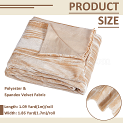 1 m Samtstoff aus Polyester und Elasthan&nbsp;AJEW-BC0010-28A