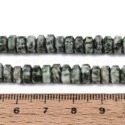 Natürliche grüne Fleck Jaspis Perlen Stränge&nbsp;G-N357-14A-08