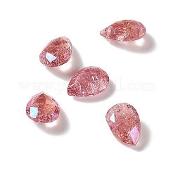 Cabochon di strass in vetro stile k9 crackle al chiaro di luna&nbsp;RGLA-J024-A-IO