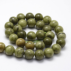 Naturels chinois perles de jade brins&nbsp;G-F363-12mm