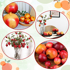 15 stücke 4 arten ldpe schaum simulation granatapfel modell&nbsp;AJEW-PH0008-30