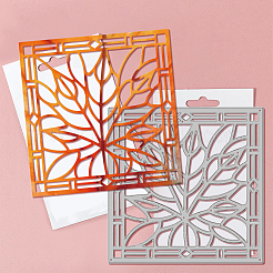 Stencil per fustelle in acciaio al carbonio con foglie autunnali&nbsp;DIY-WH0309-2181