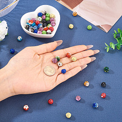 52 stücke 13 farben polymer clay strass perlen&nbsp;RB-TA0001-21