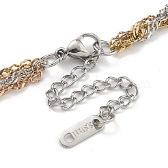 304 Edelstahl-Seilkettenarmbänder&nbsp;BJEW-H618-16MC