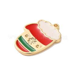 Pendentifs de Noël en laiton émaillé&nbsp;KK-P278-01D-G